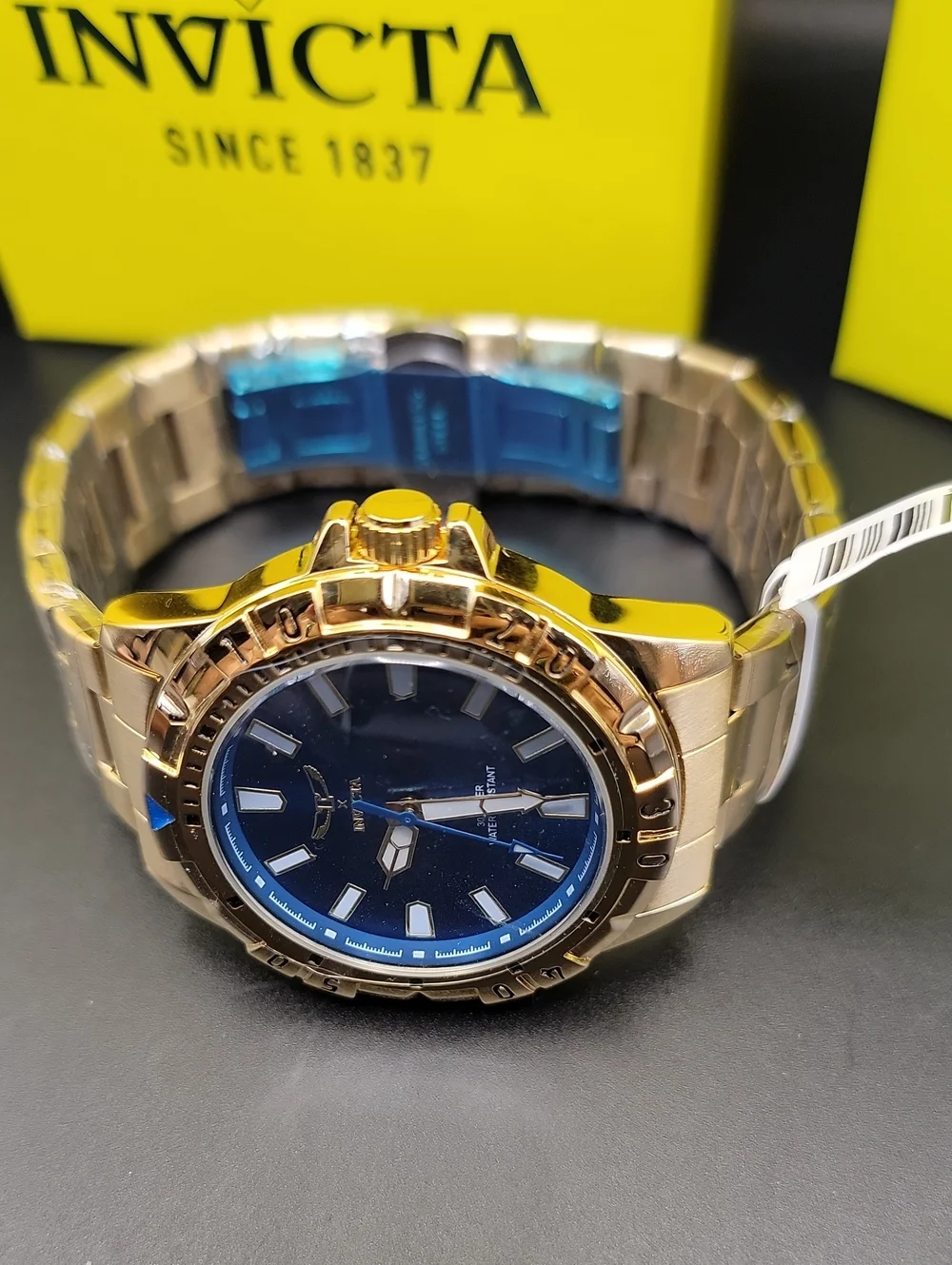 NEW ⌚️ Invicta Specialty I by Invicta Men's Blue Sunray Gold Watch - 42mm 69033